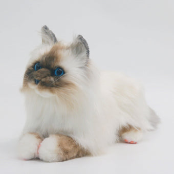 compare product Plüsch Hund Stofftier mit braunem Fell, Katze mit blauen Augen, zur Anfertigung bestellen