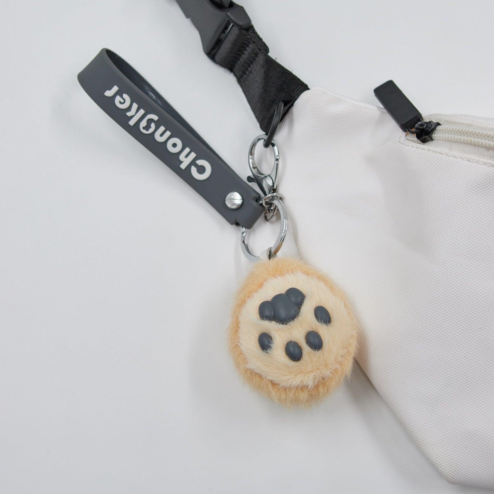 Chongker keychain Realistic Plush Animal Paw Kawaii keychain - Chongker