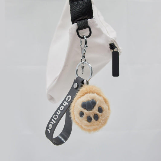 Chongker keychain Realistic Plush Animal Paw Kawaii keychain - Chongker