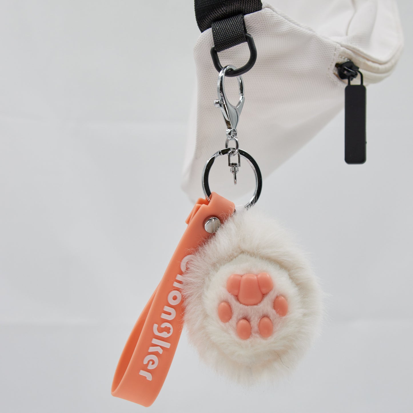 Chongker keychain Realistic Plush Animal Paw Kawaii keychain - Chongker