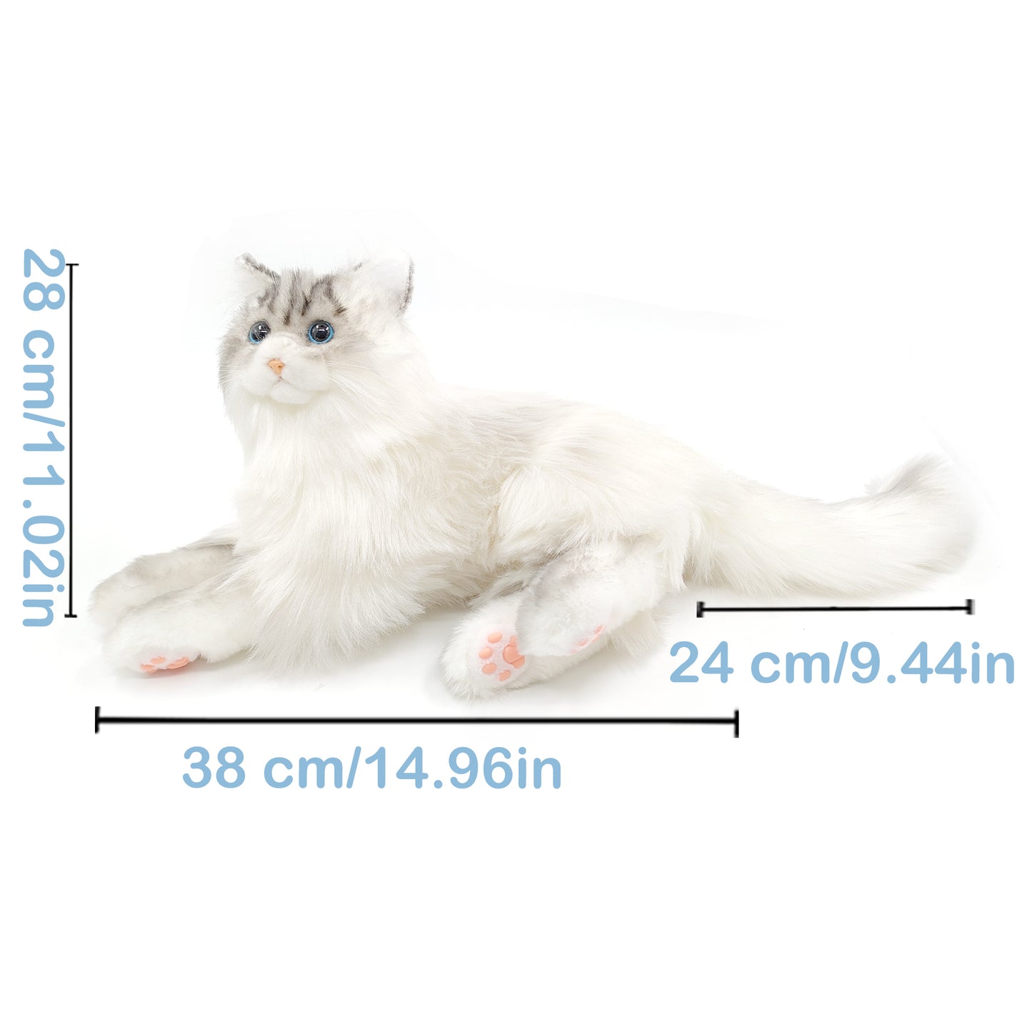 Tracy Chongker Handmade 3LB Weighted Plush Cat for hug - Chongker