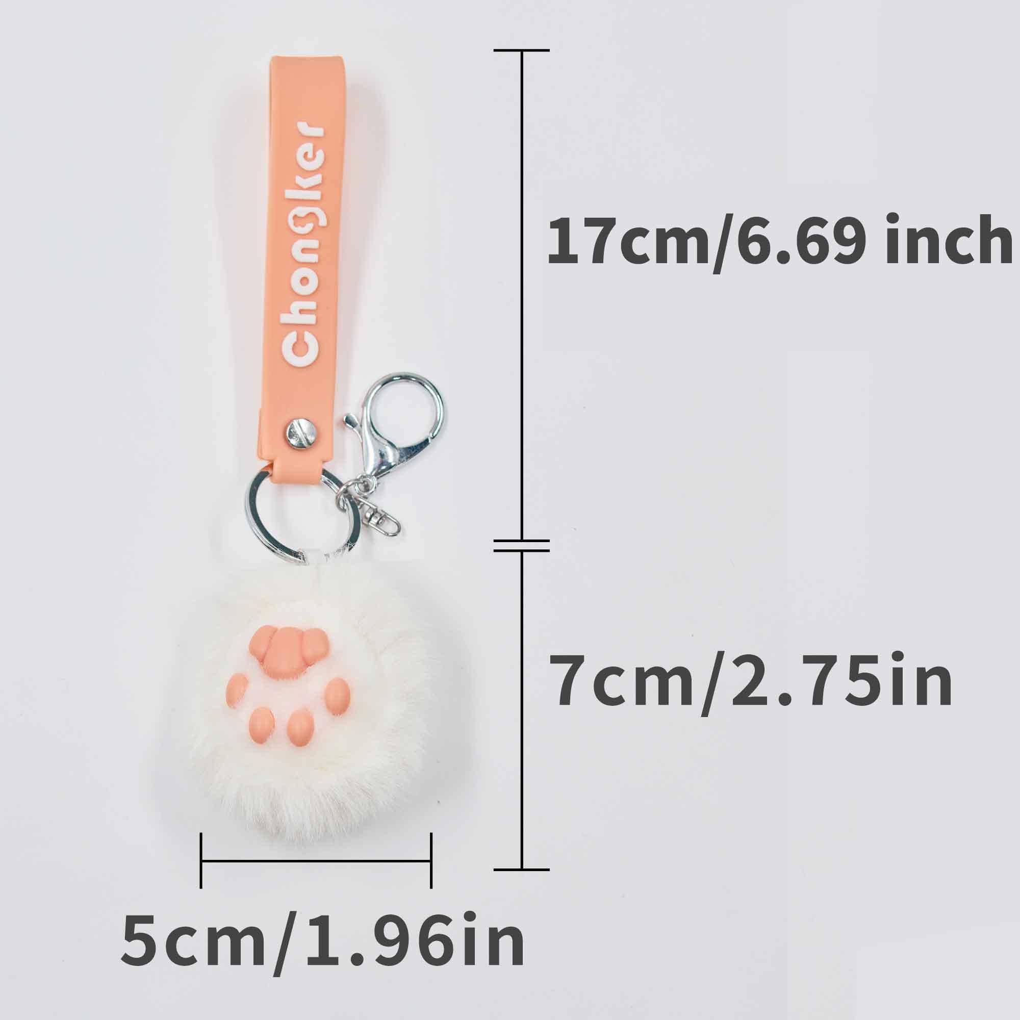 Chongker keychain Realistic Plush Animal Paw Kawaii keychain - Chongker